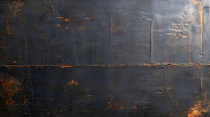 Naklejka premium Minimalist Industrial Room with Dark Gray Wall and Polished Concrete Floor