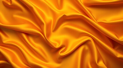 Obraz premium Golden Silk Drapery: Luxurious, Smooth, and Warm Textures