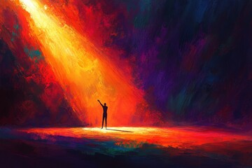 Fototapeta premium The Spotlight Stage, Histrionic Personality Disorder