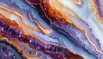 Intricate Patterns of Dark Garnet and Pale Amethyst Geodes in Stunning Natural Display