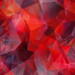 Obraz premium Futuristic abstract background featuring red and black triangular geometric surfaces