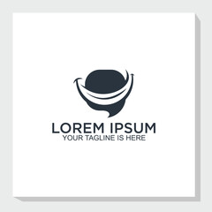 smile and communication logo design vector, consult logo inspiration