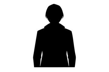 silhouette of a person in a suit