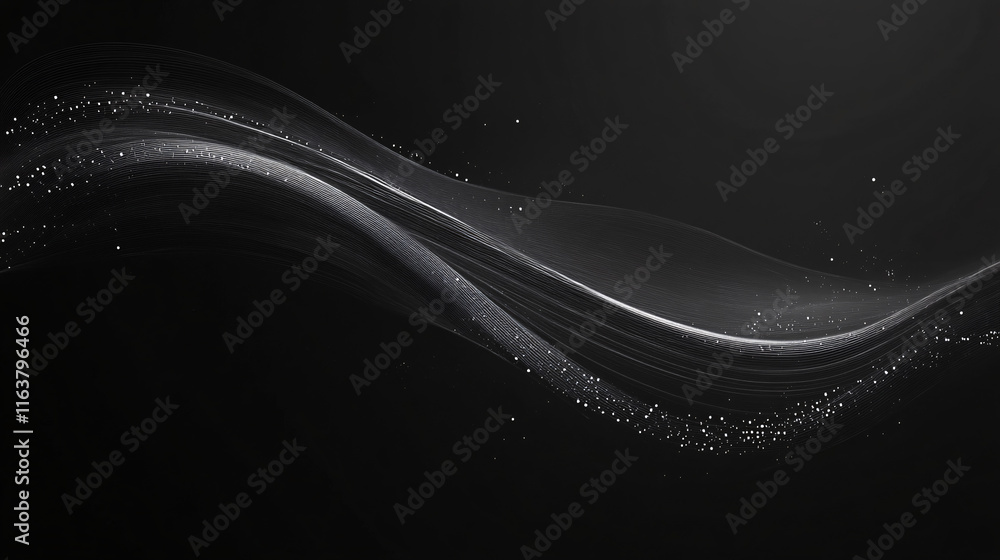 Aufkleber a minimal and elegant design featuring a sleek black background, exuding sophistication and modern s