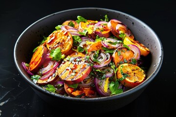 Sweet Potato Salad with Caramelized Red Onions and Fresh Thyme