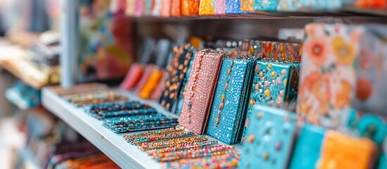 Obraz premium Vibrant Handbags and Accessories Collection on Display