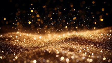 Obraz premium Golden Glitter Sparkling Background Texture