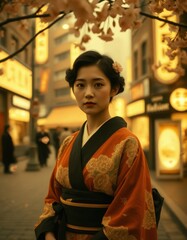 Traditional Beauty in Vintage Kimono