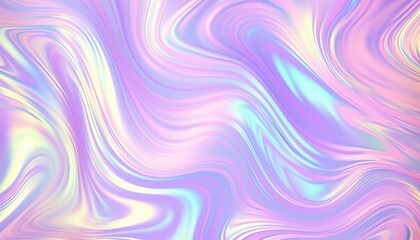 Obraz premium Trendy Iridescent Seamless Background with Fluid Waves in Pastel Hues, Ideal for Modern Design Projects and Creative Applications