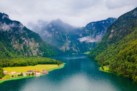 St. Bartholomew church at Konigssee Lake