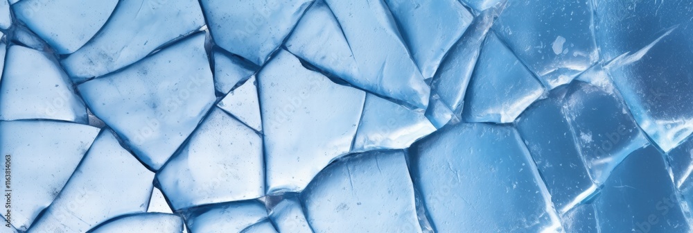 Poster abstract ice background featuring broken blue ice pieces in a captivating natural texture ideal for 