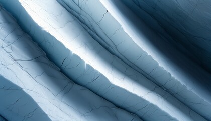Abstract Blue Texture of Glacier with Silver Striations and Cracked Surface