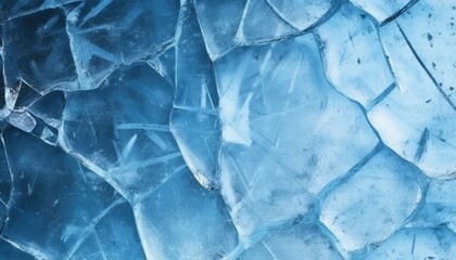 Obraz premium Abstract Ice Background in Blue Tones with Detailed Texture and Patterns for Creative Projects and Designs