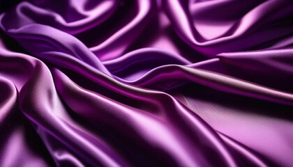 Obraz premium Purple draped satin as a background.