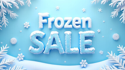 Frozen Sale, Winter Discount Promotion