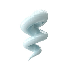 3D icon of tornado isolated on transparent background