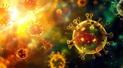 Detailed Medical Infographic with Warm Light Background