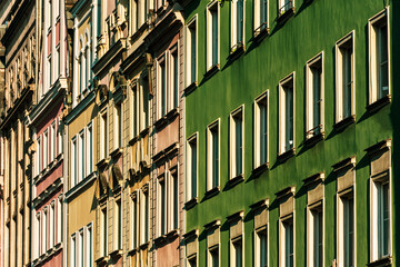 Fasady zabytkowych kamienic - Wrocław © Grzegorz Polak