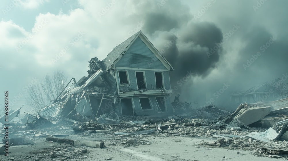 Aufkleber emergency scene with soft light and dynamic angles
