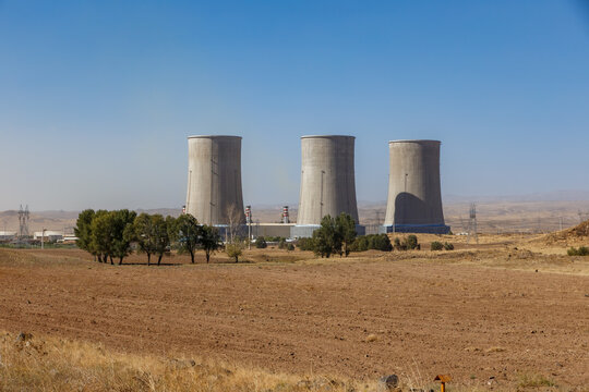 Ardabil Province, Iran - September 29, 2024: Sabalan Combined Cycle Power Plant operates efficiently in Ardabil Province