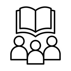 Study Group line icon