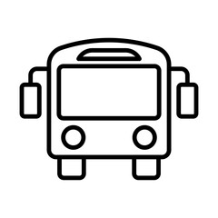 University Bus line icon