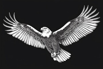 Obraz premium Wings Wide Open in the Sky