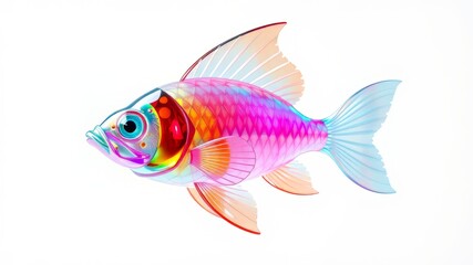 Fototapeta premium Plastic Fantasy Fish - Aquatic Art Deco