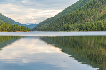 Cheybekel lake (or Cheybekkel lake). Ulagan highway, Altai republic, Russia.