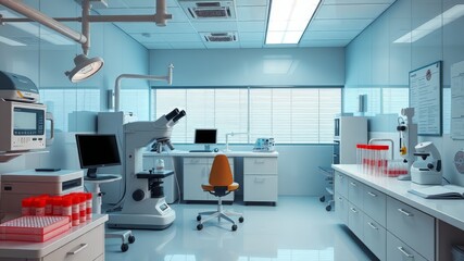 Thyroid Cancer Diagnosis - Clinical & Lab 3D Rendering