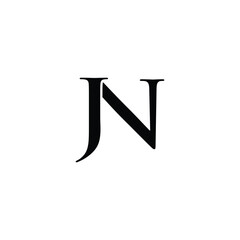 JN Letter Logo Design Template