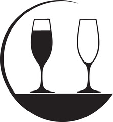 black and white bear glass logo type silhouette design