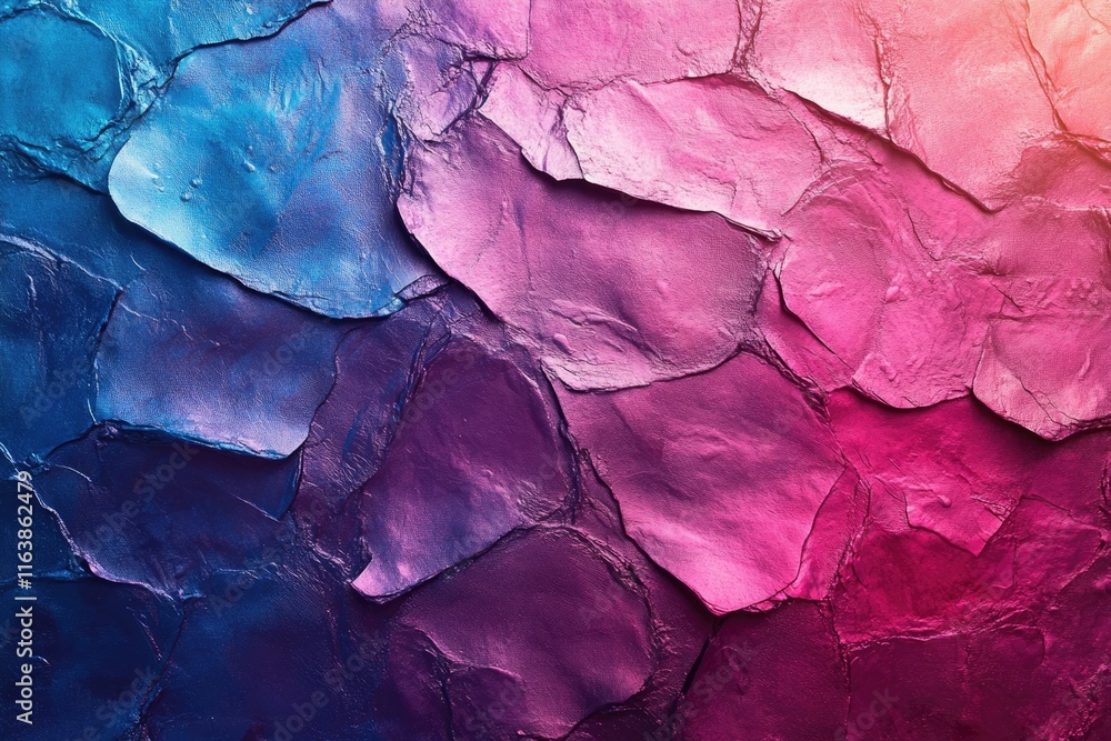 Poster Vibrant gradient painting creating textured abstract background
