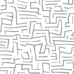 Abstract seamless geometric maze pattern. Vector illustration
