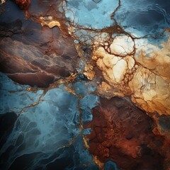 Dark Brown and Blue Marble Tile for Elegant Interiors