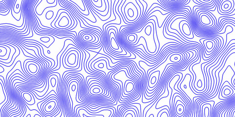 Fototapeta premium purple topography topology vector white background fresh contour map texture. white seamless pattern Abstract background with a wave Topography and geography map grid abstract backdrop.
