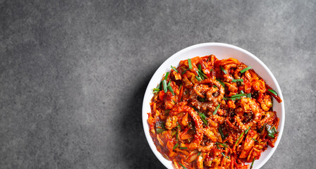 Stir fried spicy vegetable octopus © mnimage