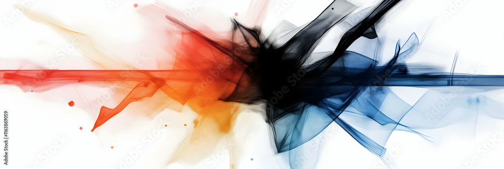 Poster abstract colorful swirls, dynamic hues intermingle and explode with vibrant energy across the canvas