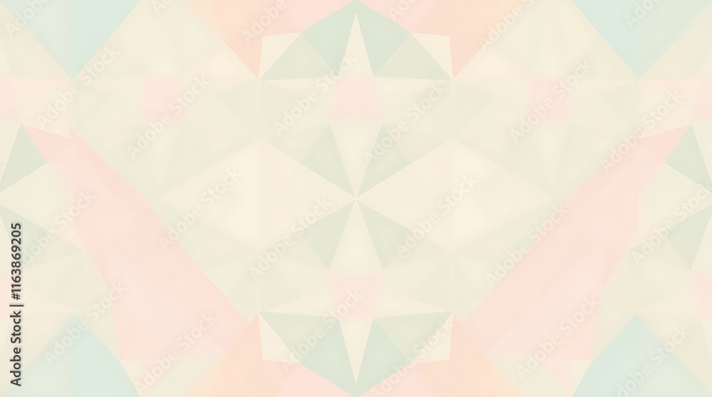 Aufkleber soft pastel geometric pattern: a delicate and captivating abstract pattern in soft pastel hues of pi