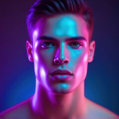 Man with a greenish tint to his face