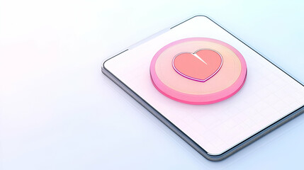 Digital Heart, Love & Technology Symbiosis: App Shows Affection, Expresses Emotion Digitally.