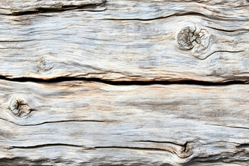 Weathered Wood Grain Texture, Rustic, Aged Timber Showing Knots and Cracks, Perfect for Backgrounds and Design Projects.