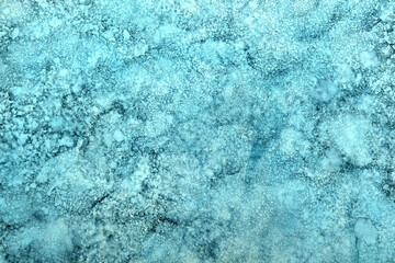 art background of streaks with dry drops in blue