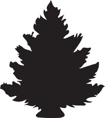 black and white tree logo type silhouette design