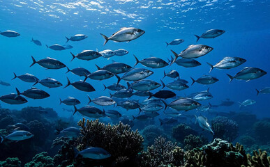 Naklejka premium 해양 생태계의 다양성과 중요성 / The Diversity and Importance of Marine Ecosystems