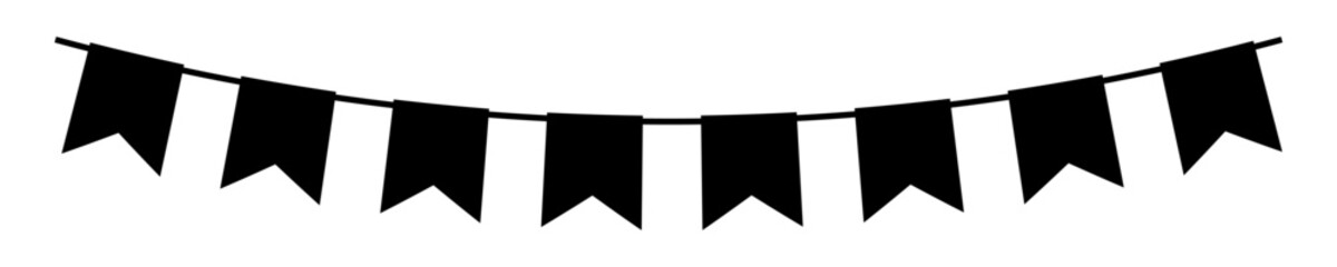 flag garland vector. Pennant flag. © DOBRYI VECHIR STUDYA