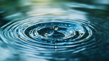 Water ripple with circle waves isolated on transparent background. Vector realistic concentric rings on liquid surface from falling drop. Ripple effect on clear aqua top view