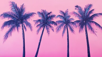 Obraz premium Palm trees on the beach 