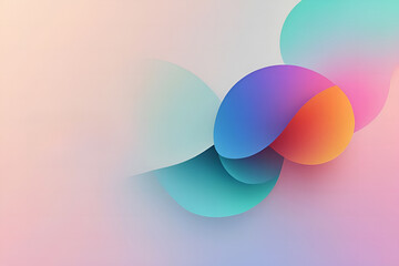 Naklejka premium Soft Gradient Abstract Circles and Overlays 