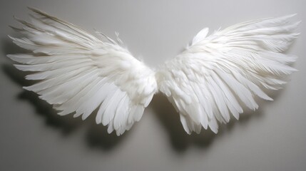 White fluffy feather with shadow vector realistic set isolated on transparent background. Feathers from wings of birds or angel, symbol of softness and purity, design element